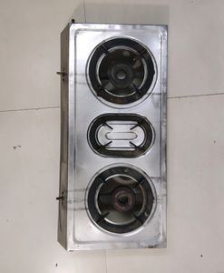 Stove Gas Chulha 2 Burner With Middle Stand
