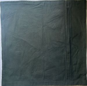 45x45cm  Black Cotton GoldenZari Embroidered Cover