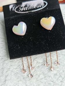 Heart Drop Earrings