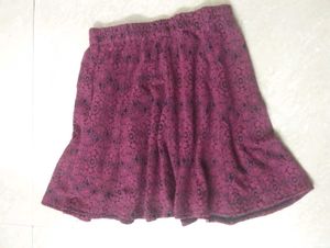 Burgundy Gothic Skirt