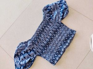 Blue Crop Top