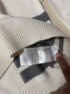 Thom Browne Cream Knit Sweater