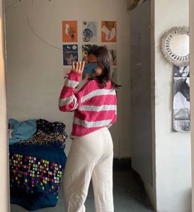 Striped Knit Sweater