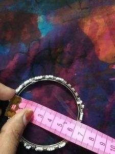 Beautiful Sparkling White Bangles