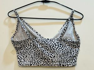 Y2k Leopard Printed Crop Top