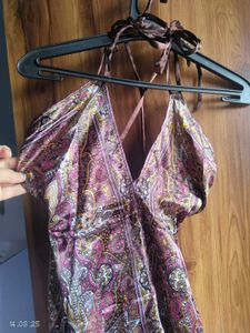Paisley Halter Maxi Dress