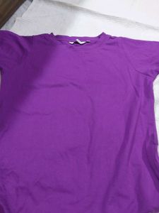 Purple T-Shirt Dress