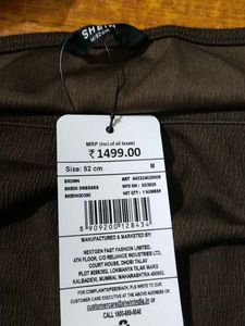 Shein Strapless Ruched Tie-Up Party Dress