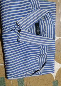 Striped Shirt &amp; Black Jeans Set