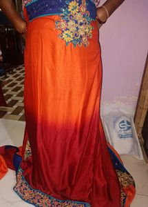 Beautiful Saree With Embroidery Design