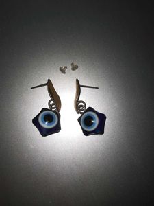 Evil Eye Star Earrings