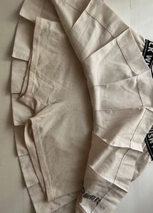 White Skort