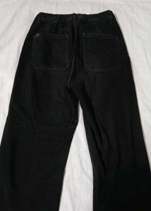 Black wide leg jeans