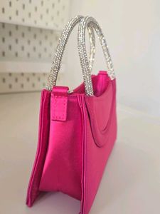 H&amp;M Hot Pink Satin Bag