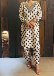 Polka Dot Salwar Kameez Set