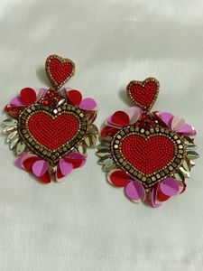 Red Heart Earrings