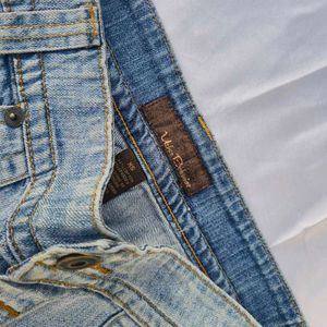 Micro Mini Denim Skirt