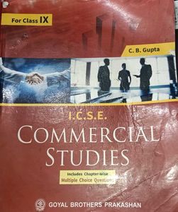 I.C.S.E COMMERCIAL STUDIES CLASS 9 ( |X) 🏆