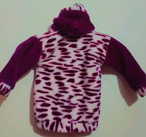 Purple Woolen 2 Pcs Set For Girl 9-12 Month