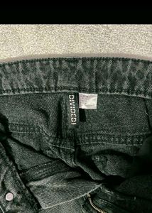 H&amp;M Straight Leg Black Baggy Jeans