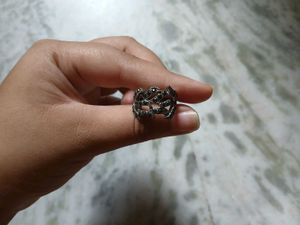 Statement Black Stone Ring