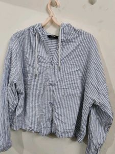 Striped Hoodie Shirt