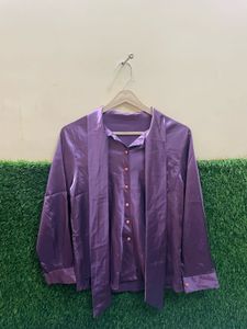 ELEGANT SATIN SHIRT FOR WOMEN