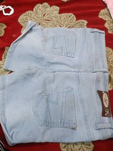 Light Blue Denim Shorts
