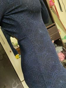 Sparkly Blue Bodycon Dress