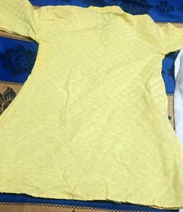 Boys Kurta Set - Lemon Colour