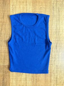 Blue Sleeveless Top