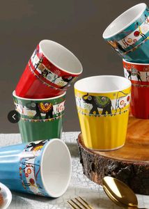 New Bohemian Colorful Ceramic Cups