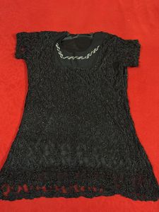 Black Glittering Top