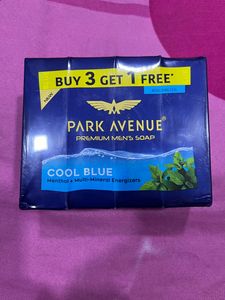Park Avenue Premium Men Cool Blue Soap Pack Of 4