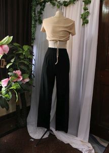 Vintage Black Straight Leg Pants