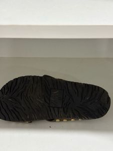 Zara Leather Buckle Flats