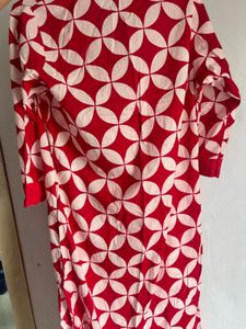 Red Kurta Set