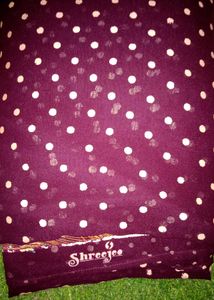 Gold Dot Saree✨