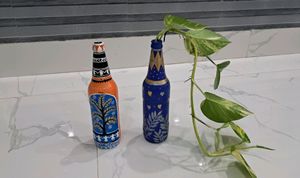 Two Bottle Art painting(240rs/850 coins for both)