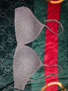 Grey Paded Bra
