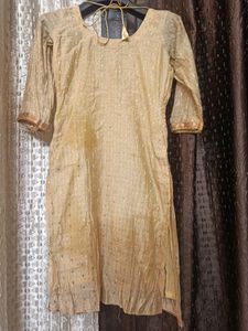 Hand Work Kurti With Net Salwar Suit