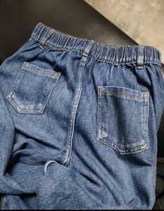 High Rise Blue Jeans
