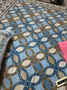 Beautiful Cotton Double Bedsheet & 2 Pillow Cover