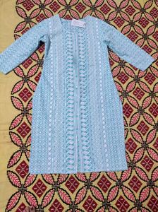 Blue chikankari Kurta