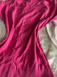 Off Shoulder Pink Top