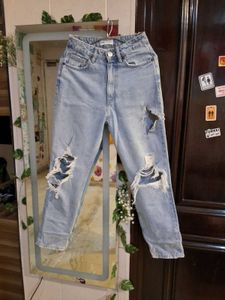 Distressed Denim Jeans