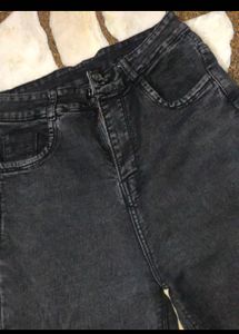 Wide Leg Black Jeans