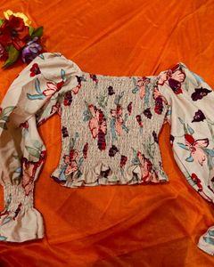 Flower Trendy Top