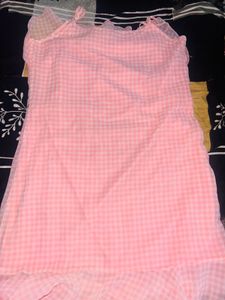 Pink Gingham Dress