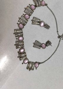 Cubic Zirconia/ American Diamond Jewellery Set